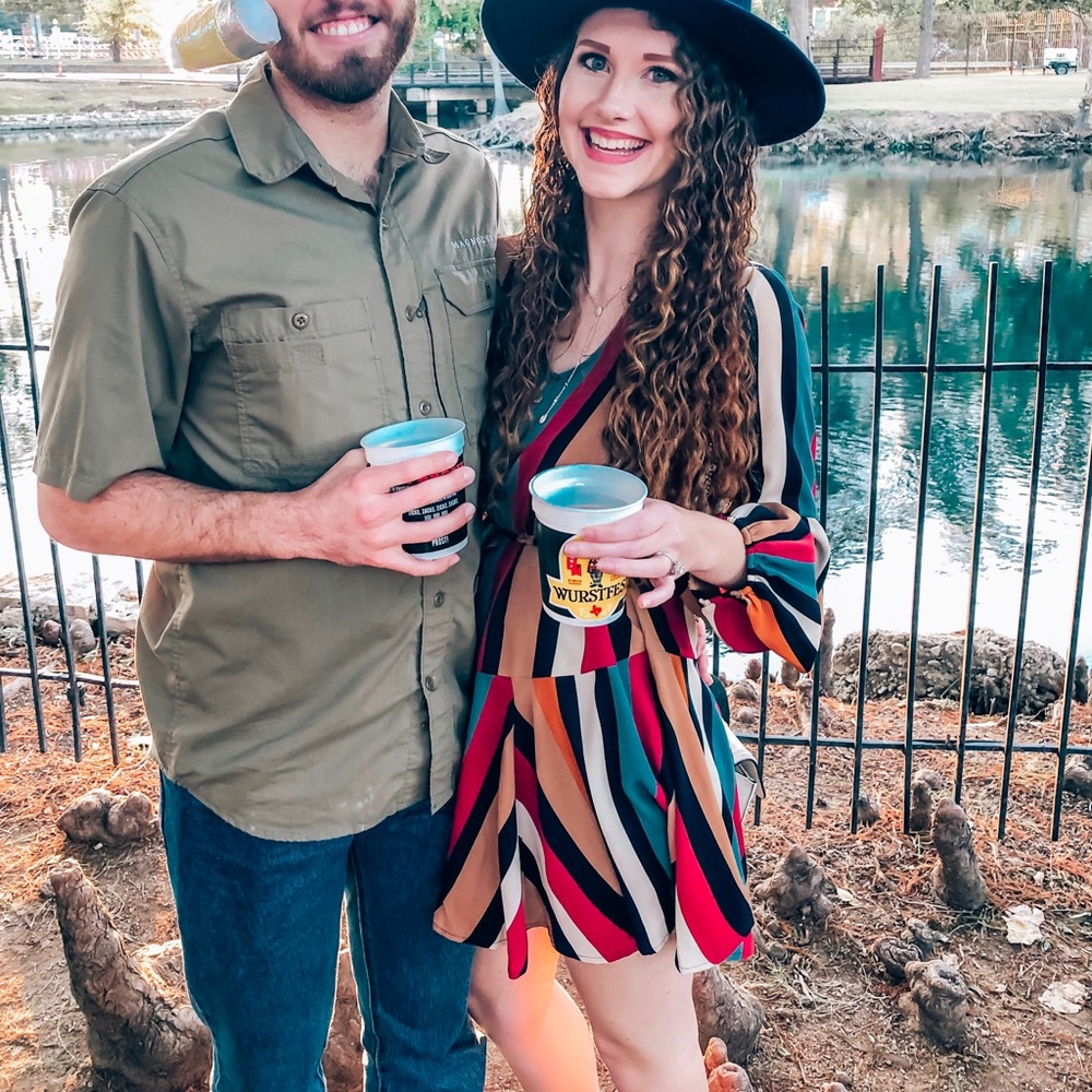 Long sleeve striped dress worn once